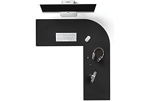 Cacoy L Shaped Mouse Pad for Corner Desk