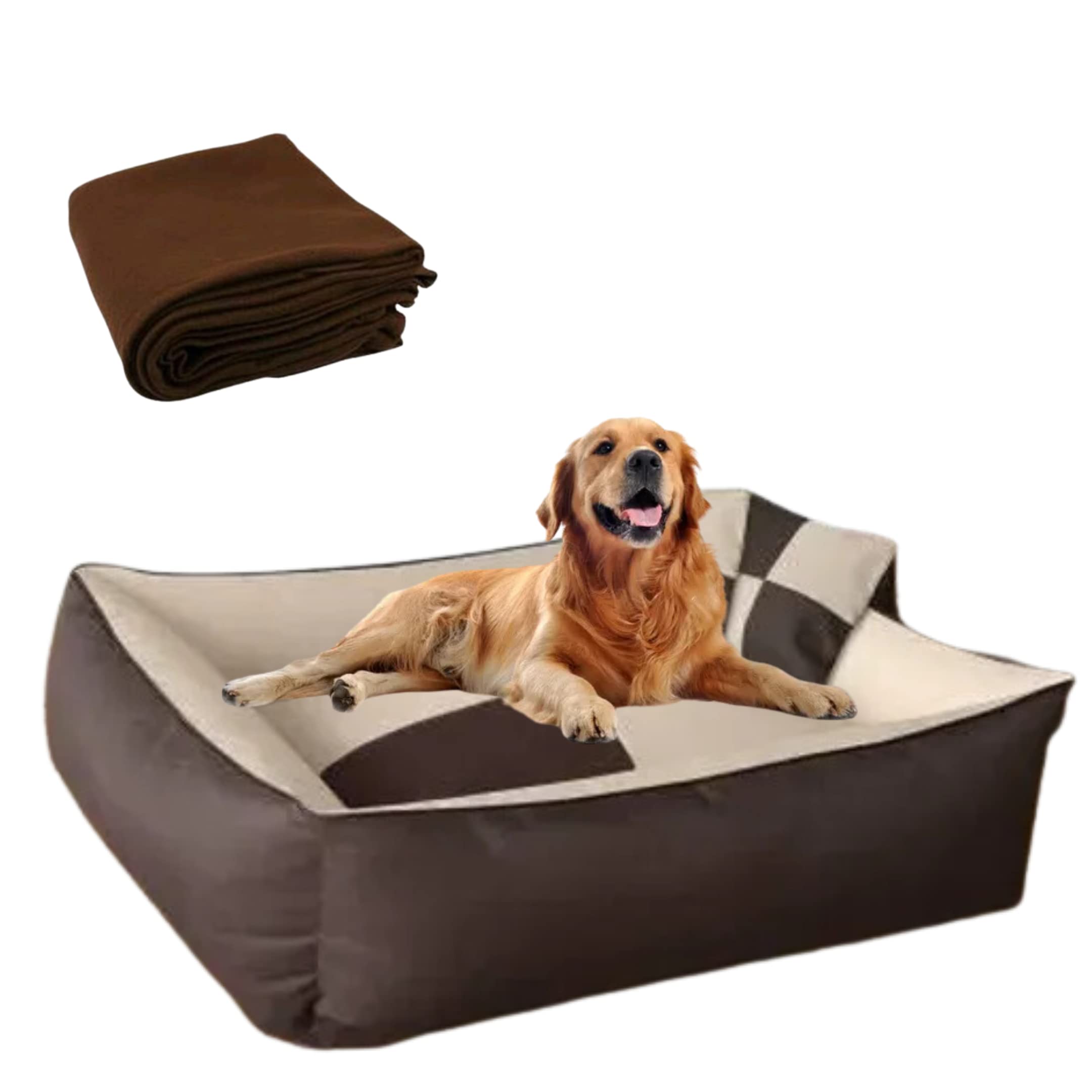 DRILLY Washable Dog/cat Bed with Blanket for Small | Medium | Large | Extra Large | XXL | XXXL | 4XL Size Dogs | Cats | Puppy | pet | Rabbit | Persian cat | Indoor cat (XL) (B0C5DZXNHF) Amazon Price History, Amazon Price Tracker