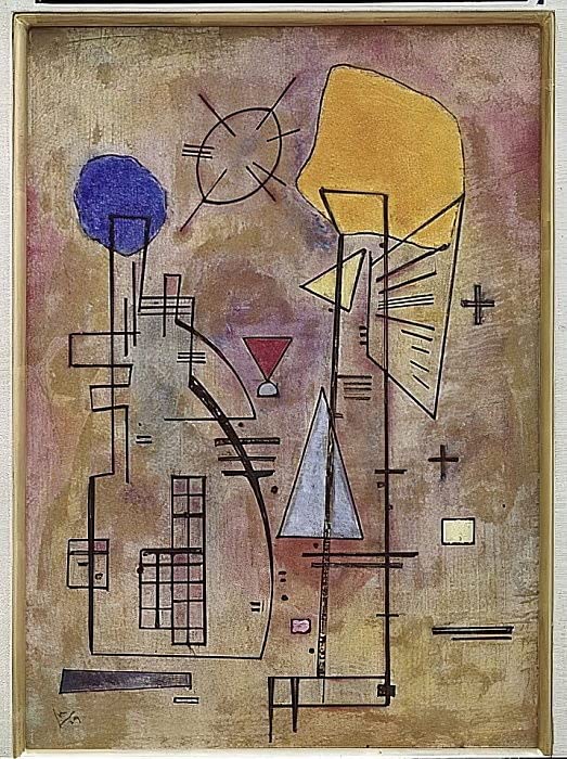 Toile Kandinsky Eins Zwei 50x70 cm pour moderniser un mur blanc sans effort