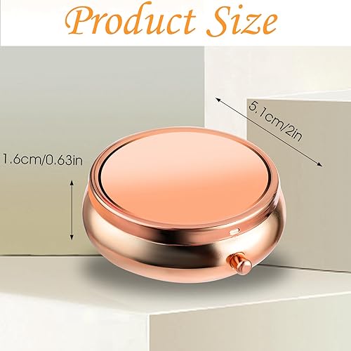 Vista 22 de Sibba Pastillero portátil para medicina, pastillero multifuncional a prueba de humedad para bolso y bolsillo, bonita caja organizadora de píldoras 1