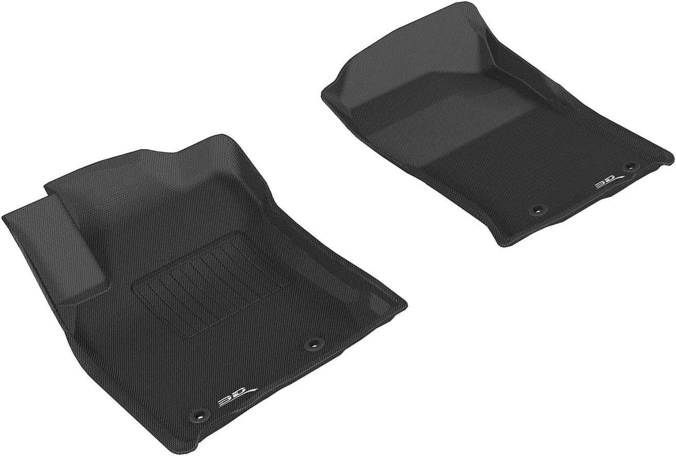 3D MAXpider Custom Fit KAGU Floor Mat (BLACK) Compatible with LEXUS GX460 2014-2023 - Front Row