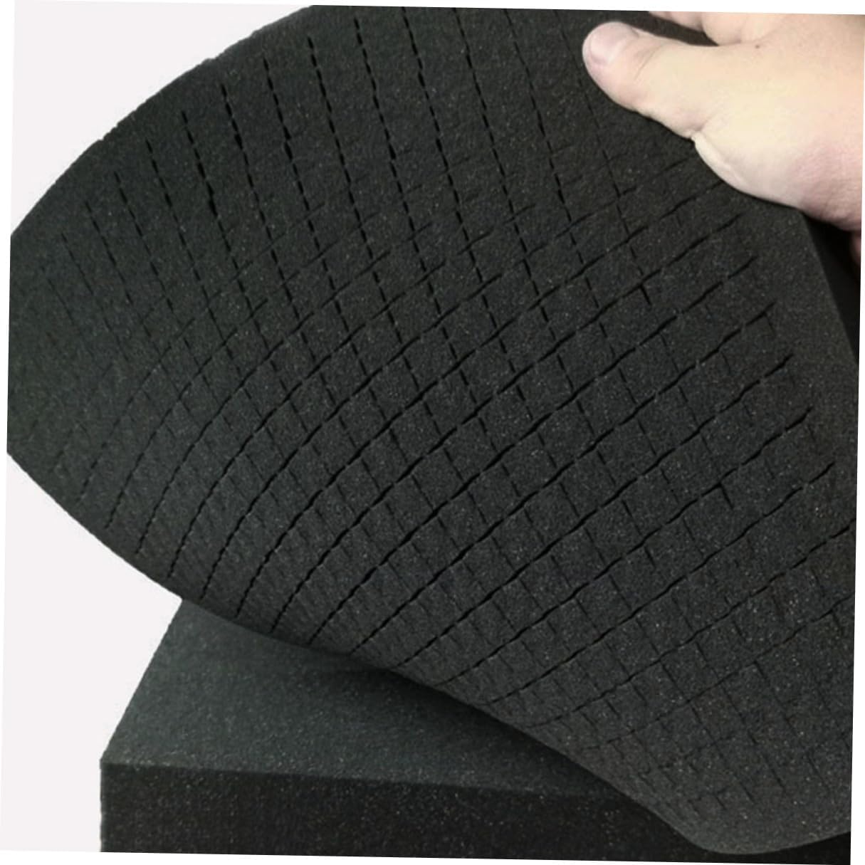 2pcs Black Foam Padding Inserts 405x305x50mm Pearl Cotton Foam Sheets Tool Box Liner for Packaging and Shipping Supplies