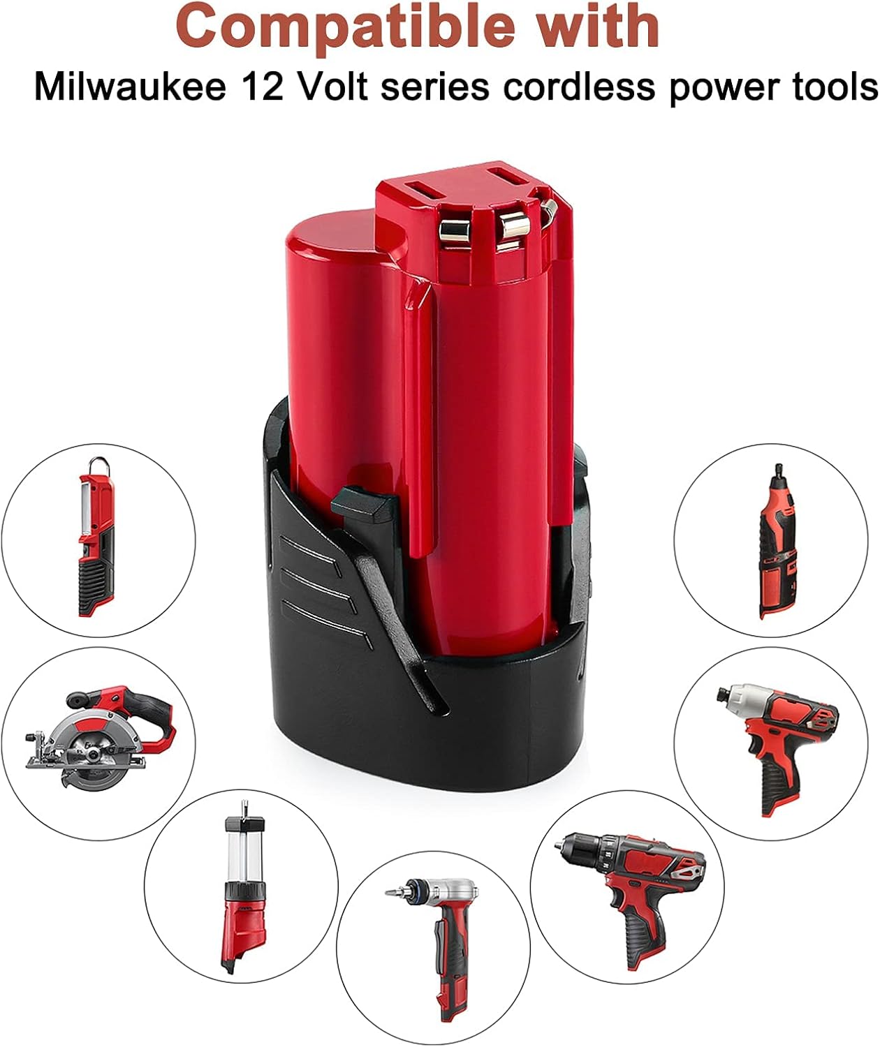 Free Shipping 🛒 ANTRobut 2 Pack 3000mAh Replacement Lithium 12V Milwaukee M12 Battery + M12 Rapid Charger for Milwaukee M12 Battery Charger