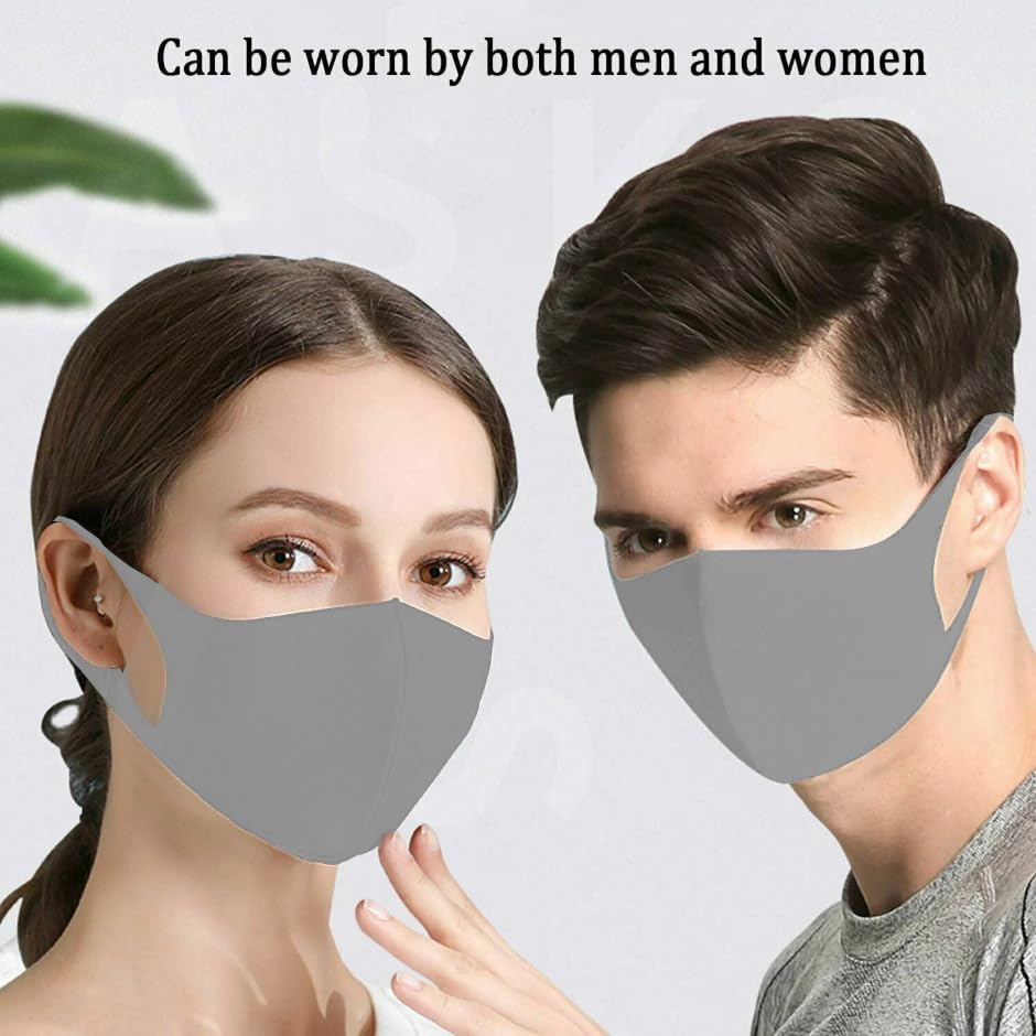 Image of Anti-Pollution Reusable and Washable Face Mask for Adult, Unisex, Soft Breathable Fabric (Grey) - Pack of 6