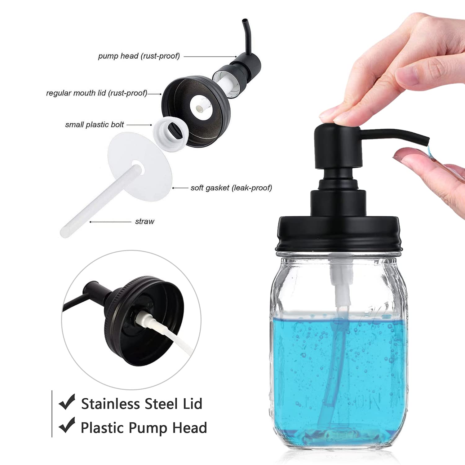 Set Lavandino Zone Denmark - Accessorio Bagno In Metallo Con Spazzola E Dispenser - Foto 14