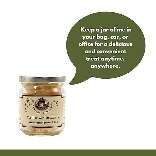 Miniatura 4 de L'Abeille Occitane Caramelo de perlas de miel francesa - Miel y menta 5.29 oz
