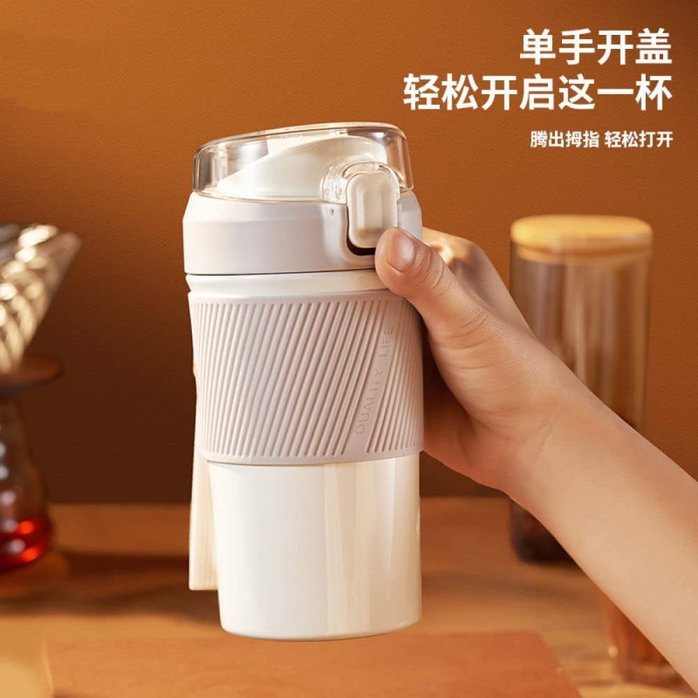 Vaso térmico de Acero Inoxidable 316 de 480 ml, Taza térmica portátil y Reutilizable para café frío/Caliente