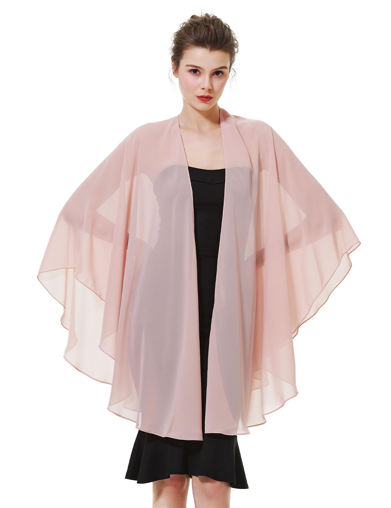 BEAUTELICATE Chiffon Shawl Bridal Wedding Wrap Long Evening Scarves Scarf