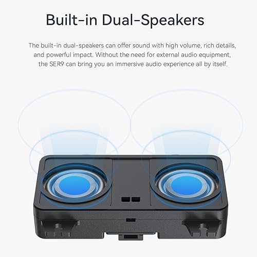 Vista 22 de Beelink Mini PC SER3, AMD Ryzen 3 3200U (hasta 3.5 GHz) 2C/4T, mini computadora de 16 GB DDR4 RAM 500 GB SSD, mini computadora de escritorio 4K