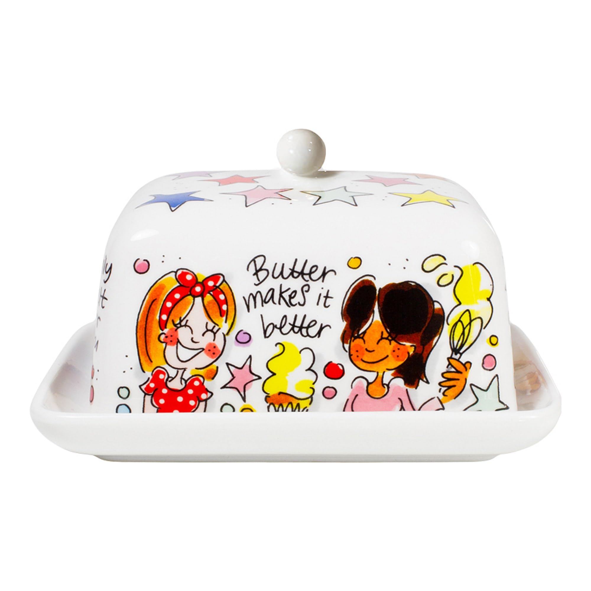 Butterdose aus Keramik – Butter Makes it Better – Blond Amsterdam – Frühstücksaccessoire – Dekorativ & Praktisch – Geschenkidee
