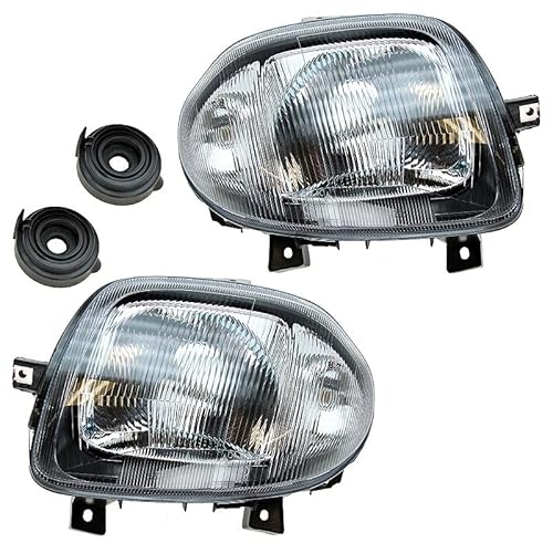 BESTPRICE 2x phares avant Phare principal gauche + droite Compatible avec RENAULT CLIO 2 (BB_, CB_)