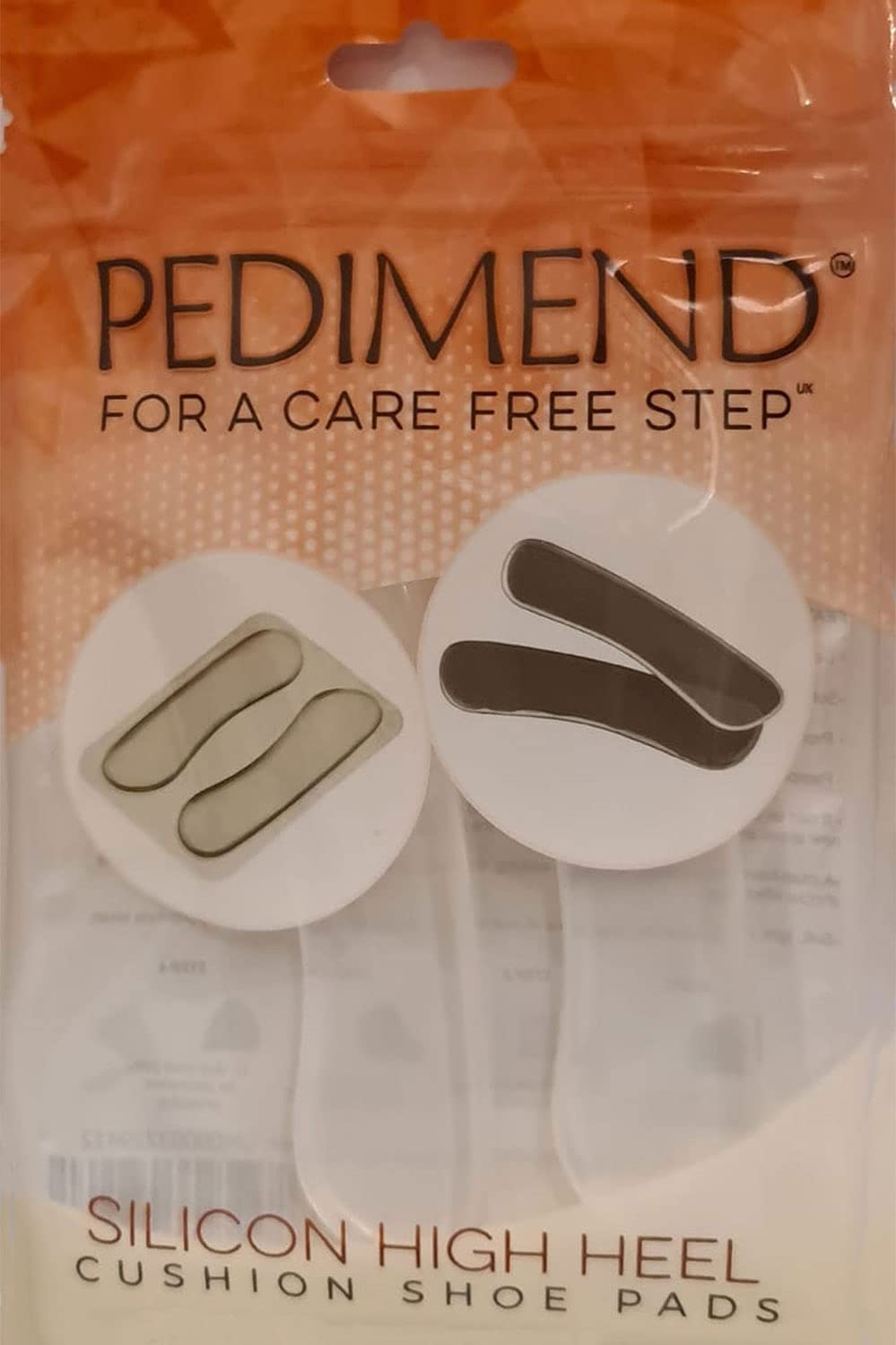 PedimendTM - Cuscinetti per tallone (3 paia, 6 pezzi), per scarpe troppo grandi, in gel, inserti posteriori per aggiungere volume extra, proteggono da scivolamenti e sfregamenti, rimangono fermi e