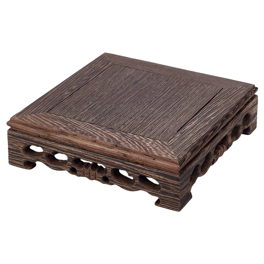 Base carrée en bois de 14x14 cm pour sécuriser et stabiliser vos vases