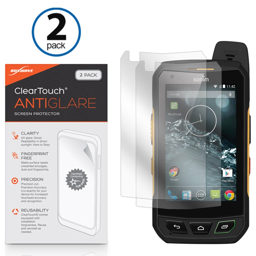 Screen Protector for Sonim XP7 (Screen Protector by BoxWave) - ClearTouch Anti-Glare (2-Pack), Anti-Fingerprint Matte Film Skin for Sonim XP7