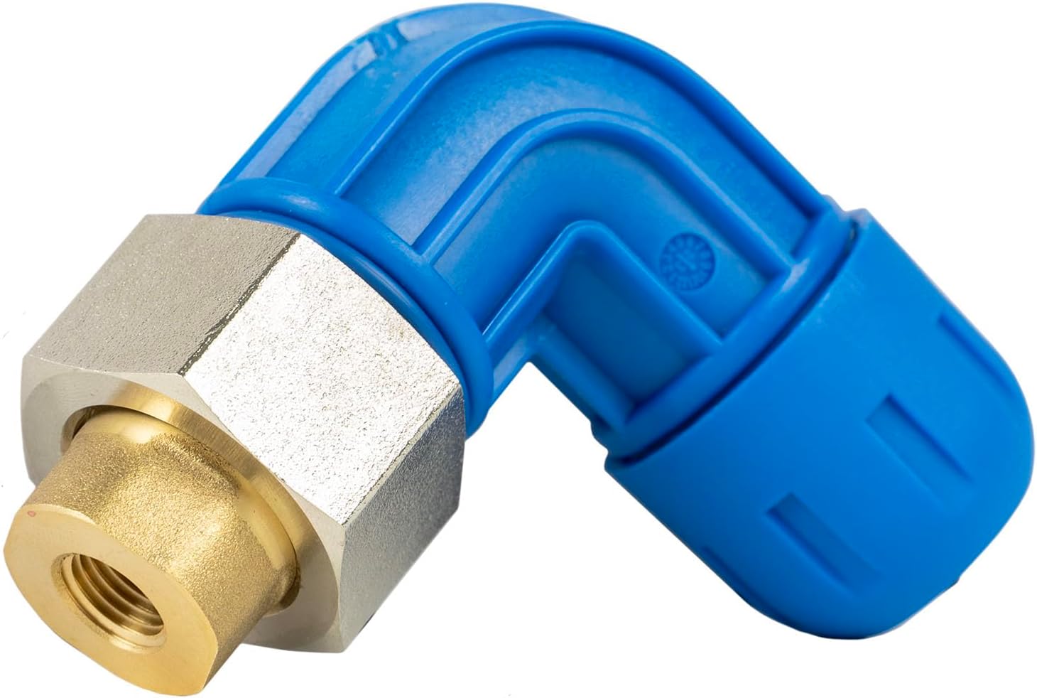 RAPID AIR FASTPIPE FEMALE NPT ELBOW ADAPTER FOR 3/4" FAST PIPE TUBING, 90 DEGREE FOR COMPRESSED AIR PIPING PIECE (F1093 1/2" FNPT)