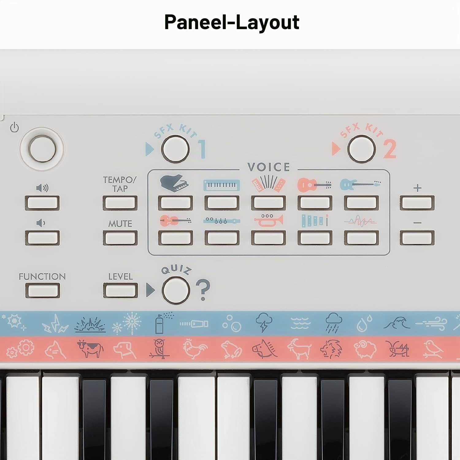 Yamaha Remie PSS-E30 Mini Keyboard, weiß – Kompaktes, tragbares Keyboard für Kinder mit Mini-Tastatur und tollem Klang – Mit Mini-Kopfhöreranschluss