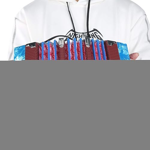 Miniatura 20 de Eujgoov Acordeón de concierta, acordeón de concierto de 20 botones, profesional portátil para adultos, suministros de instrumentos musicales