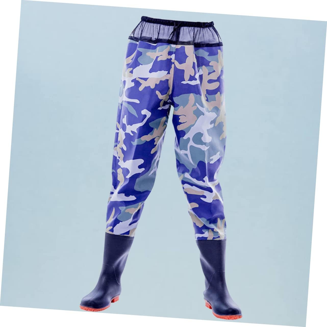 Electricity Pants Half Body Stockingfoot Outdoor Fishing Hiking Pants for Men Women Camouflage