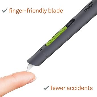 Slice 10512 Pen Cutter,Auto-Retractable Ceramic Blade,Steel Blades & Micro Ceramic Blade,Safety Cutter