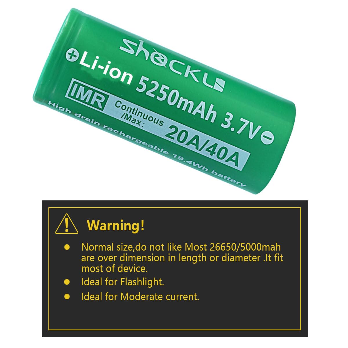 ameページ Amazon.com: funkawa （2 Pack Battery+Charger 26650/3.7V Li-ion