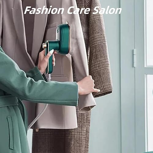 Miniatura 4 de Plancha de ropa rotativa  Plancha de mano portátil 2 en 1 y vaporizador para ropa, cortinas, sábanas, fundas de almohada (verde)