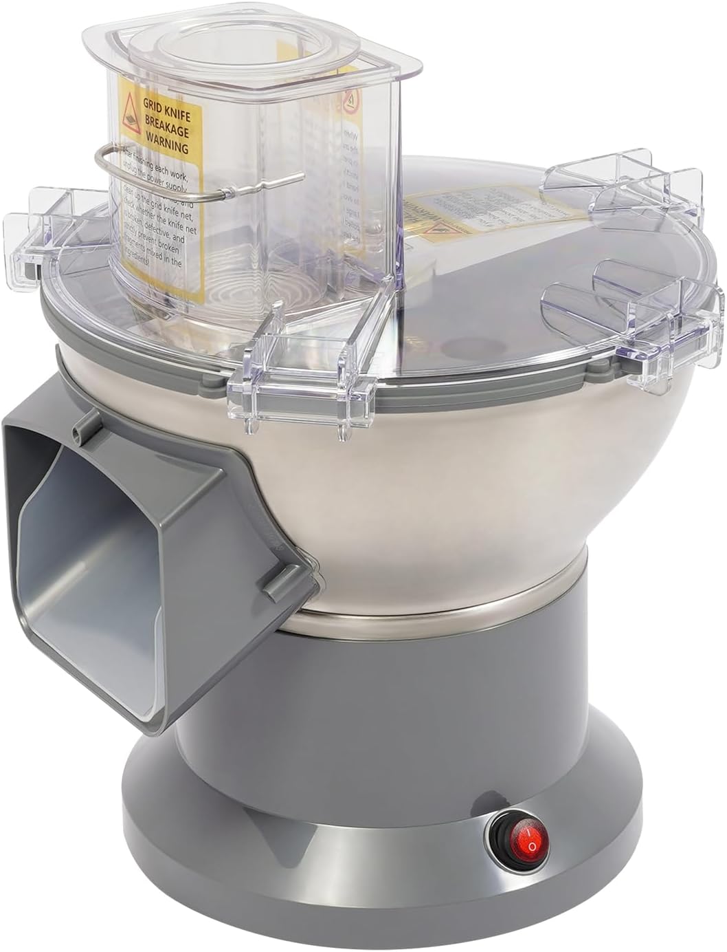 Commercial Vegetable Dicer, 200W Electric 4-in-1 Vegetable Chopper w/4* Blades, Multi-Function Fruit Chopper 0.08in or 0.16in Slicing Thickness for food Processing Factories, Fast-Food Chains