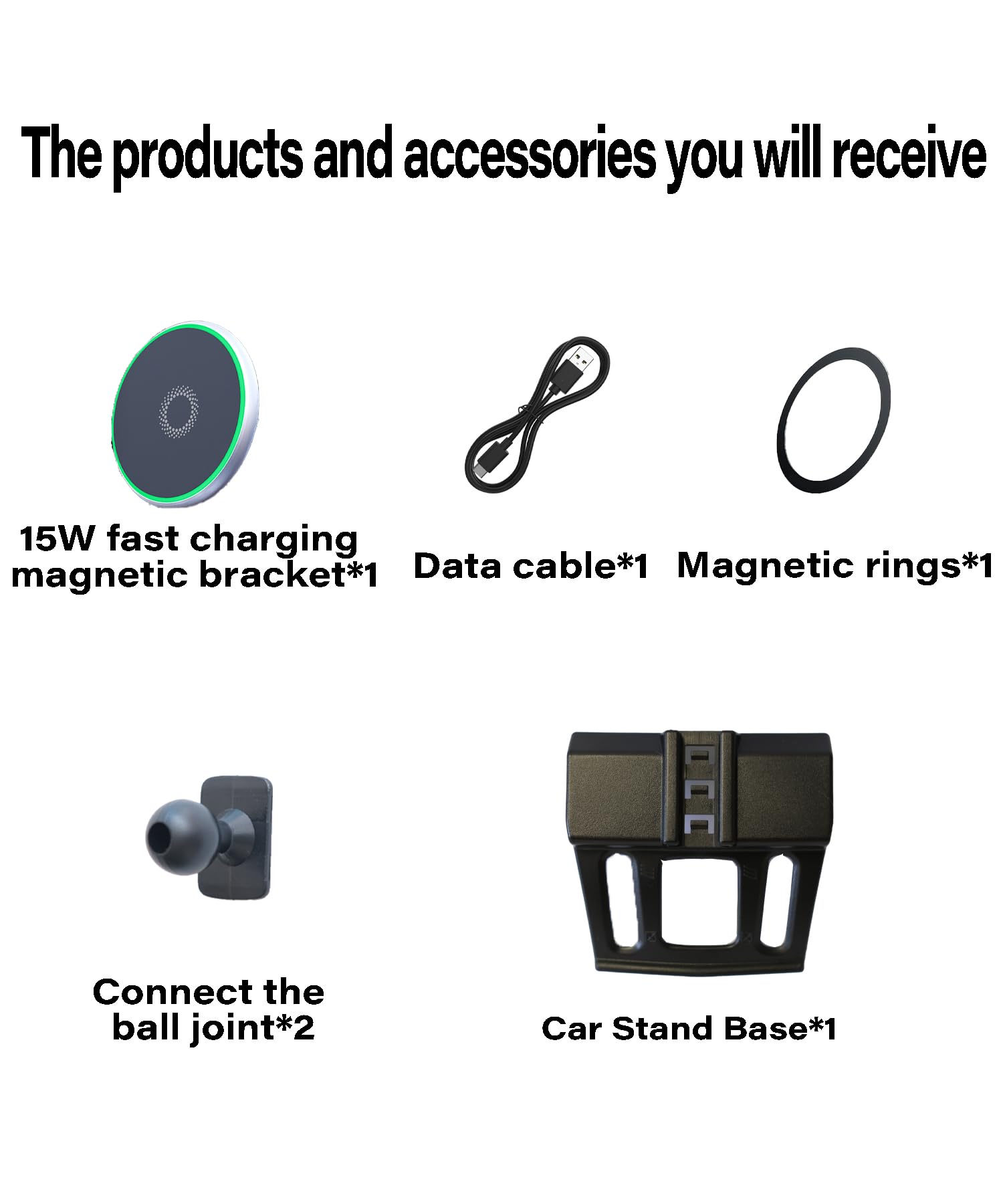 Support de téléphone de voiture pour Nissan Rogue 2014-2020 Accessoires 15 W Chargeur rapide sans fil réglable Support de téléphone portable mains libres Rotation à 360 degrés