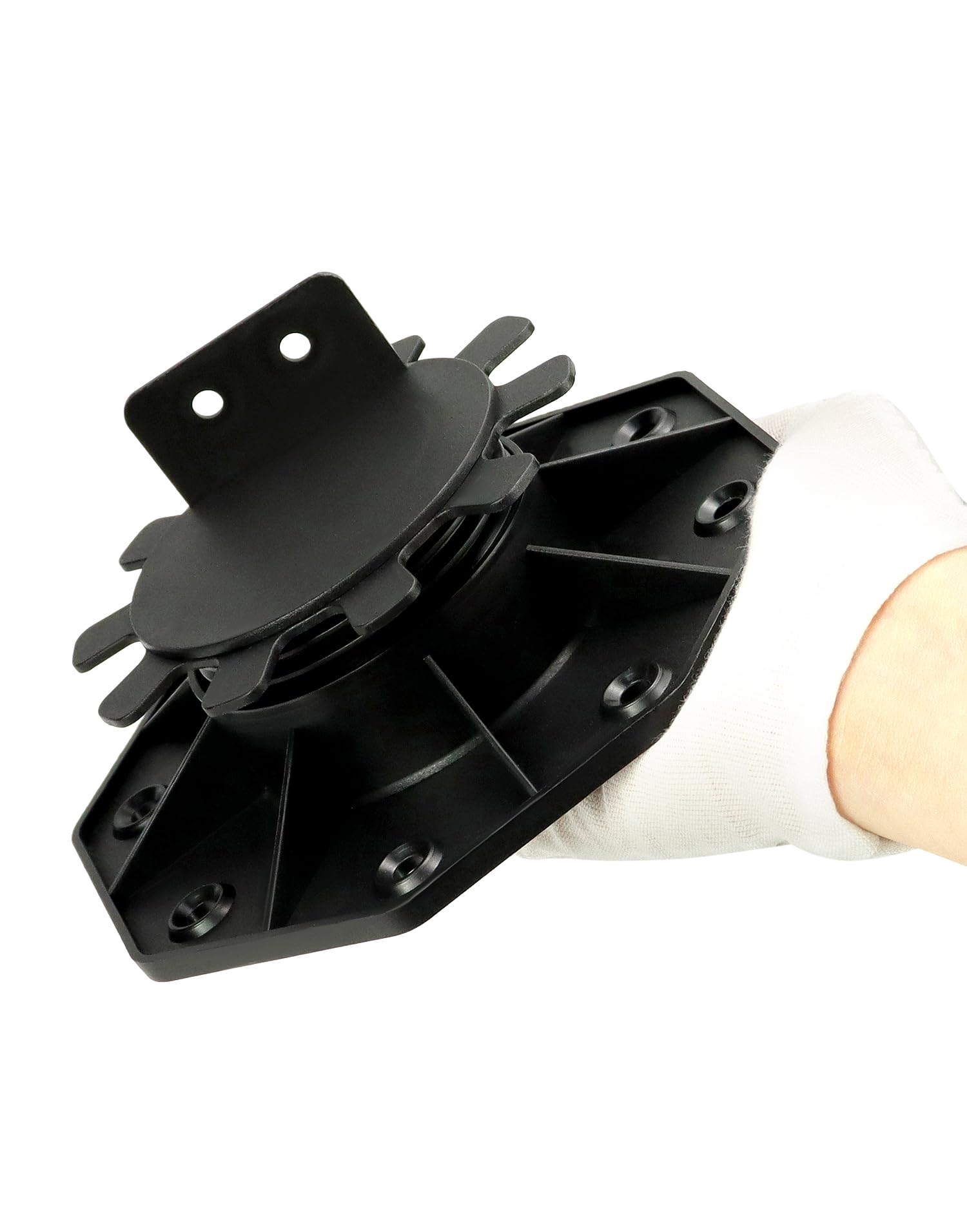 QWORK® Piedistalli per terrazze regolabili da 15 pezzi 30-60 mm, adatti per tavole per terrazze in legno/WPC/alluminio