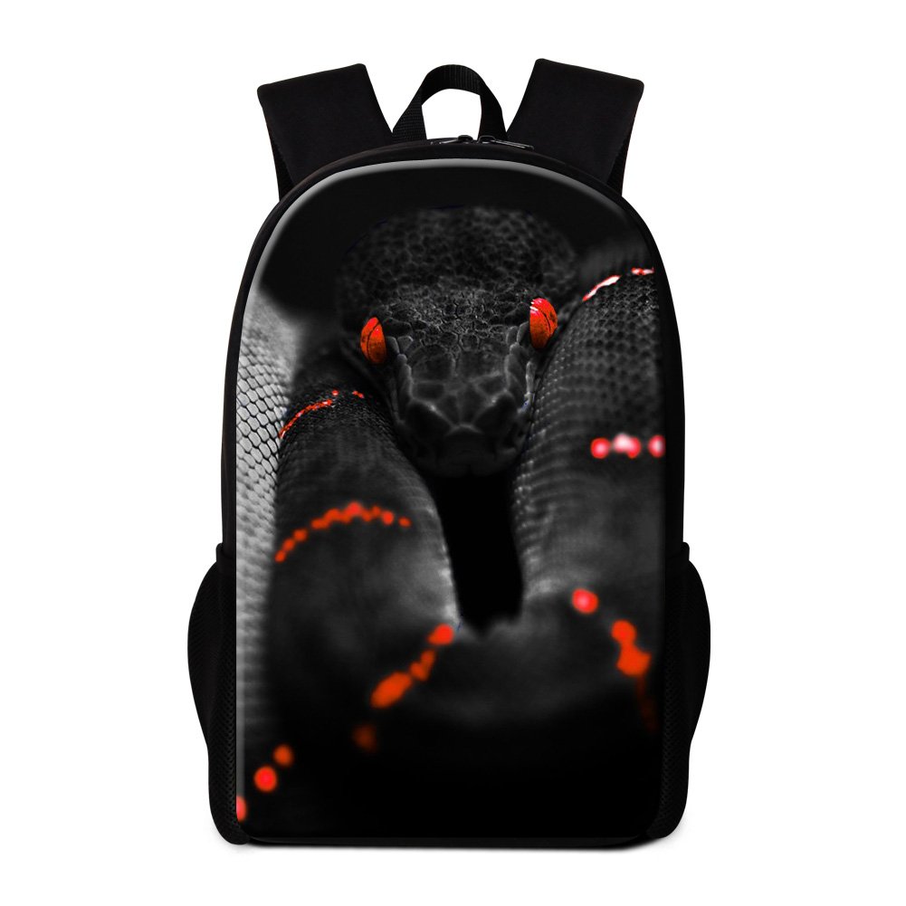 GIVE ME BAG Generic Snake Printed School Backpack for Children — Cool Outdoor Bags Bookbags
