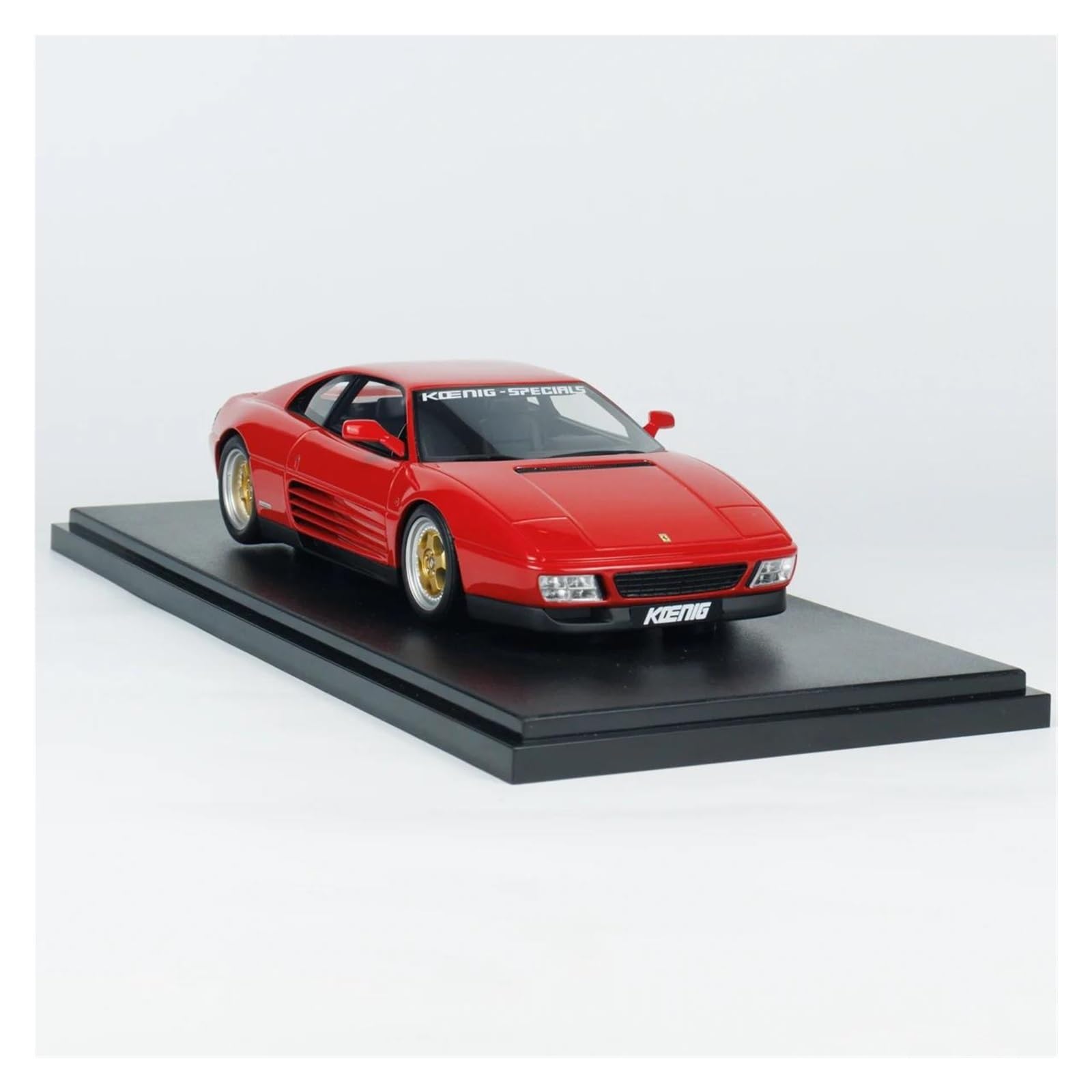 Metallo Scala Replica Resina 1 18 Adatta Per Modello Di Auto Statica Simulata Ferrari Koenig 348 Ornamento Commemorativo Hobby Veicoli Giochi Set