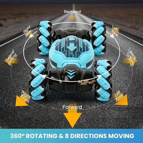 Image of GILI Gesture Sensing RC Stunt Car for Boys Age 6-12, Hand Controlled Double Sided Twist Car for Indoor Outdoor, 4WD Remote Control Vehicle, Best Birthday Gifts for Kids 7 8 9 10 11