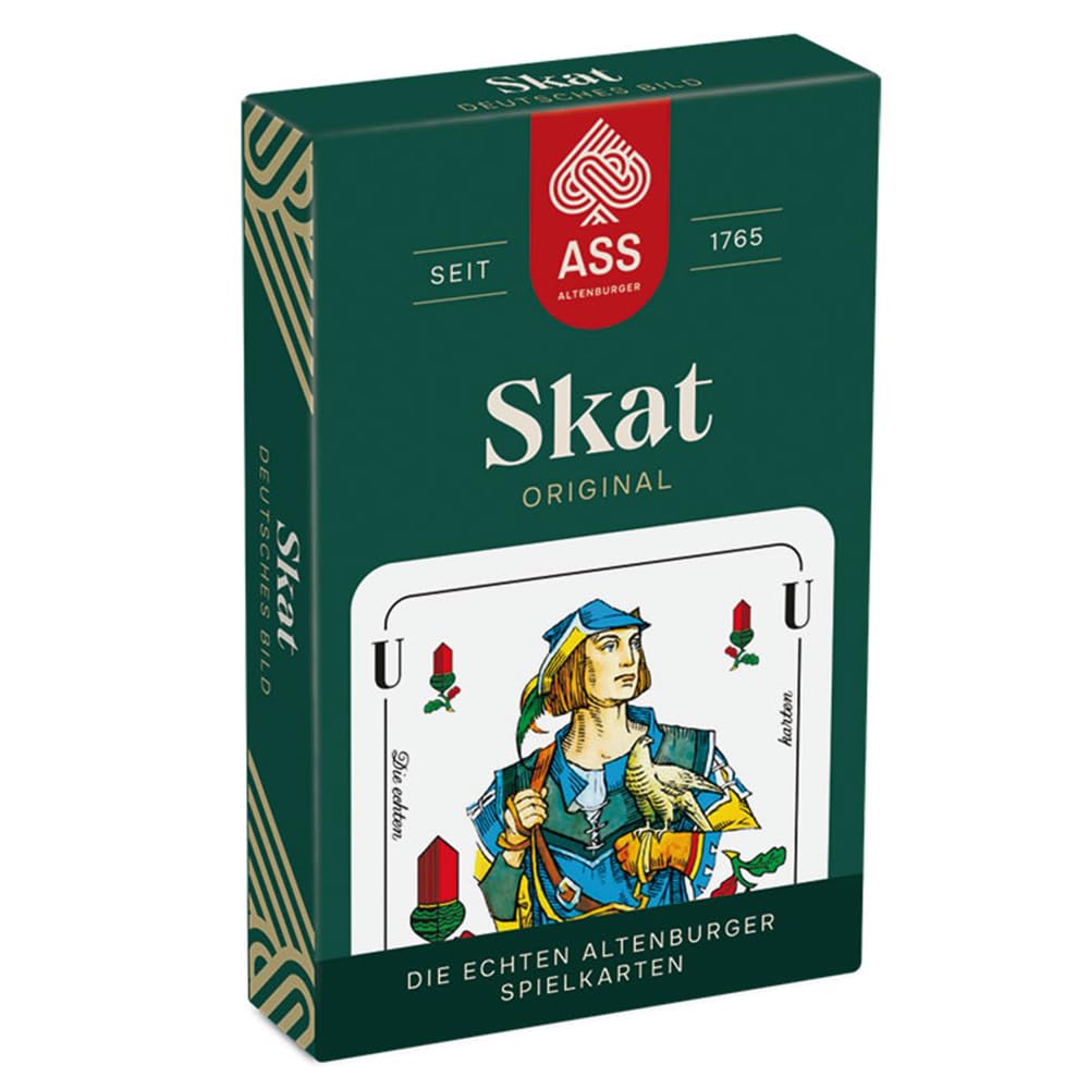 Ass Altenburger FSC Skat, deutsches Bild in Faltschachtel, White