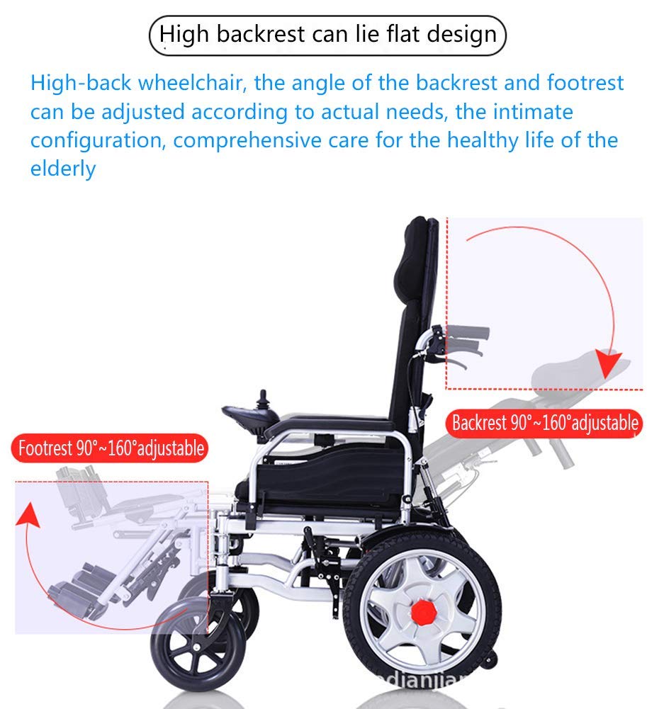 Sedia a rotelle elettrica Super Resistente con batterie al Litio/Extra Potente/Solo 26,50 kg/Prezzo Ridotto Iva/2 Anni di Garanzia Reso Gratuito