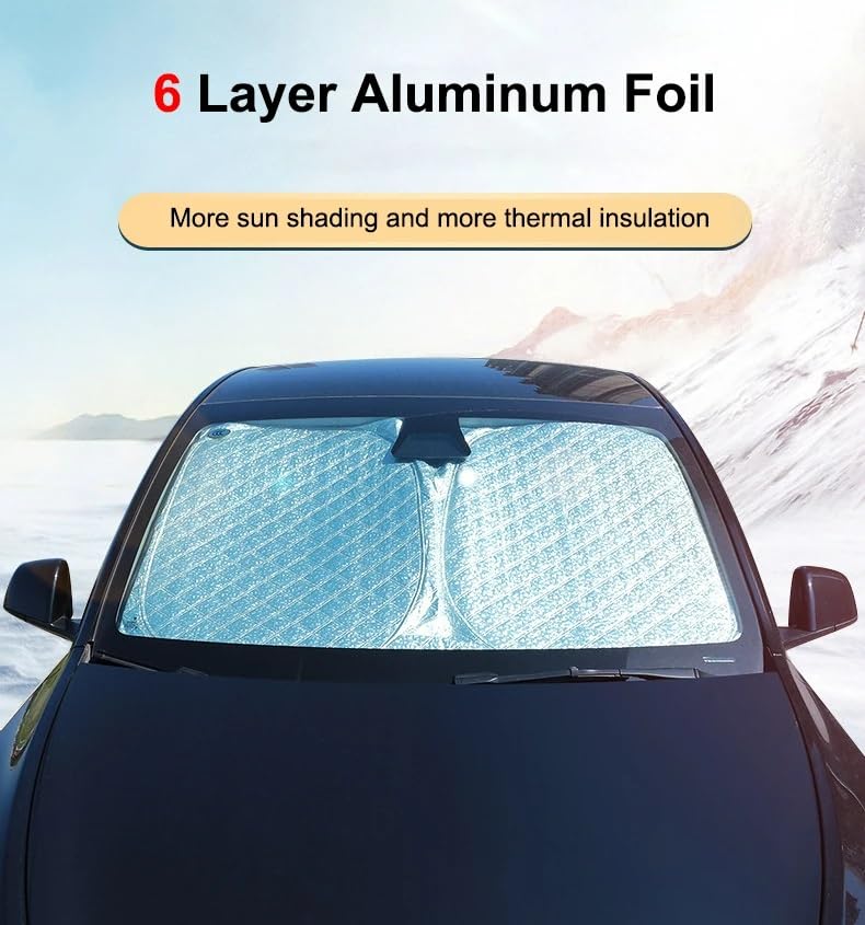 Pare-soleil pour Tesla contre la surchauffe de l'écran et brûlure des sièges - 3
