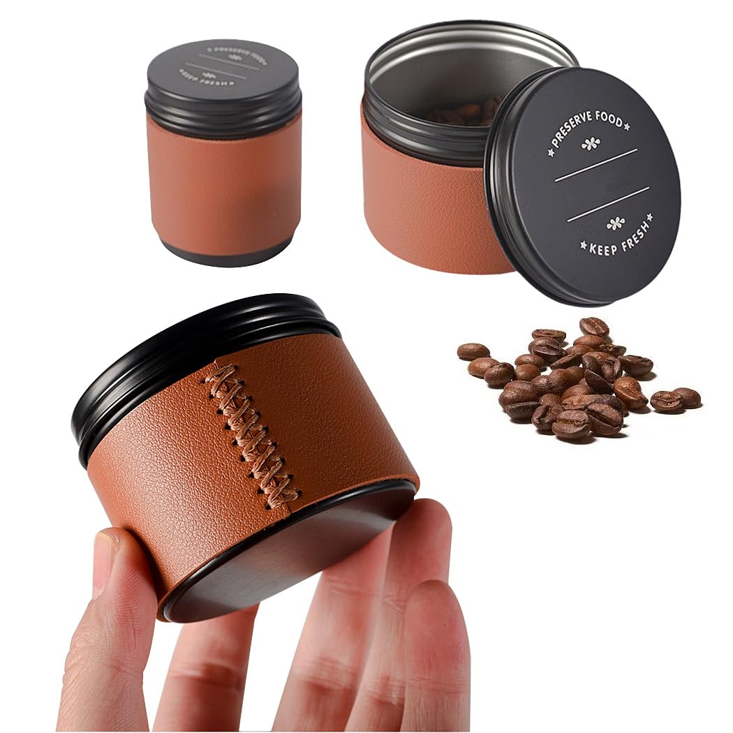 Amazon.com: SIPLIV Coffee Canister Travel Jar, Mini Portable