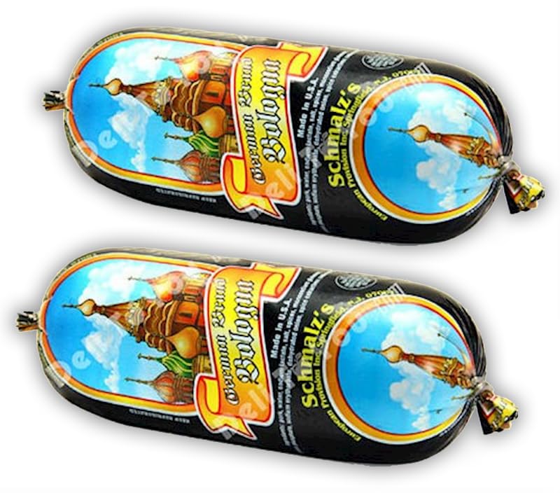 Shmalz's Bologna German Brand 1 Lb (2 Pack) - Lunch Meat - Savory Delight For Your Deli Platter. Traditional German Bologna - Perfect For Sandwiches & Snacks