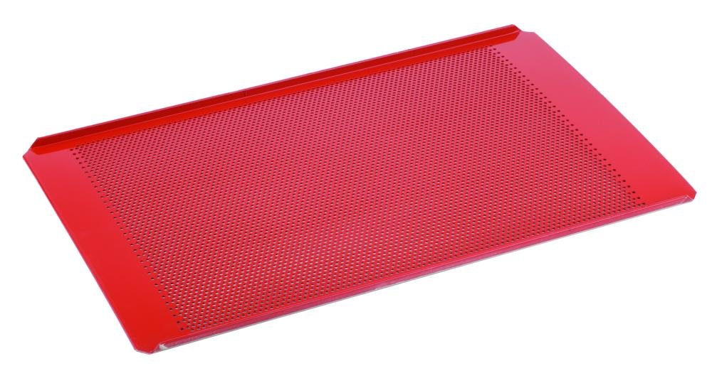 APS 88285 GN 1/1 Plaque de cuisson perforée, aluminium avec revêtement en silicone, 53 x 32,5 cm