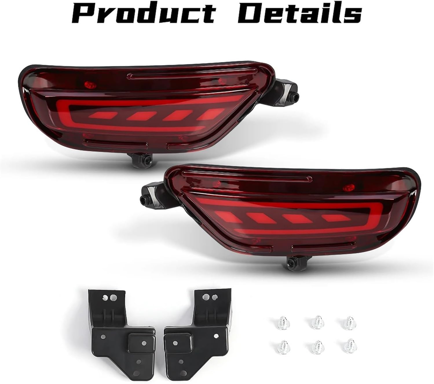 3-Functions Car Rear Bumper Lights | Compatible With Mazda CX-5 CX5 2017 2018 2019 2020 2021 Brake Dynamic Turn Signal Lamp Driving Lamp 12V