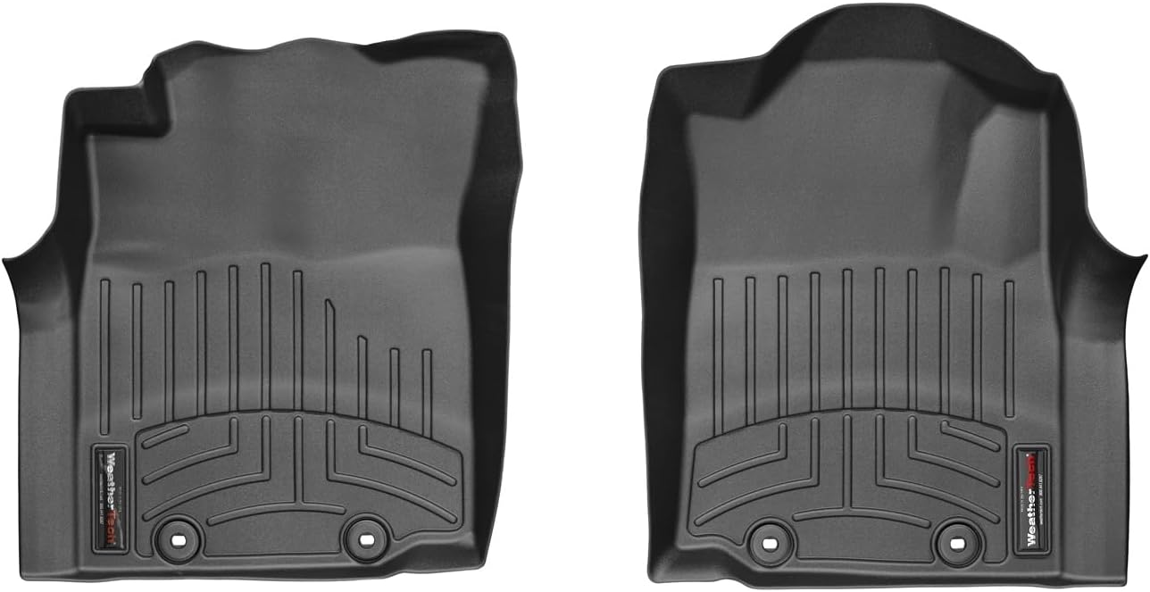 WeatherTech Custom Fit FloorLiners for Toyota Tacoma, Tacoma, Tacoma - 1st Row (444521), Black