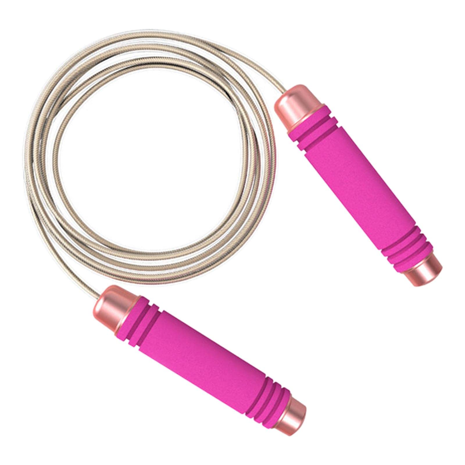 Jump Rope Speed Skipping Aerobic Exercise Adult Boxing Ball Bearing Pink-image-36