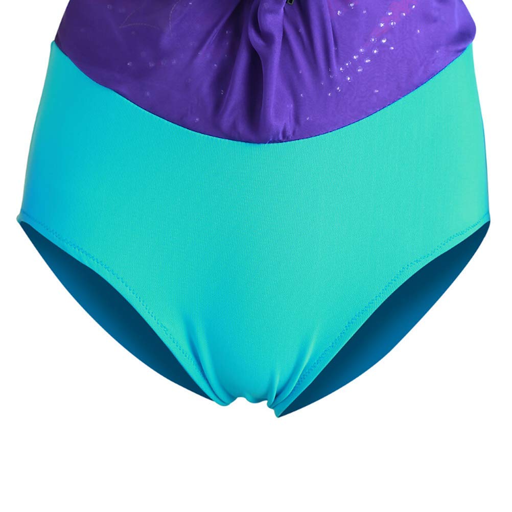 Body da ginnastica ritmica da donna, vestito da pattinaggio su ghiaccio, a maniche lunghe, per danza, spettacoli di danza, concorso, costume con strass