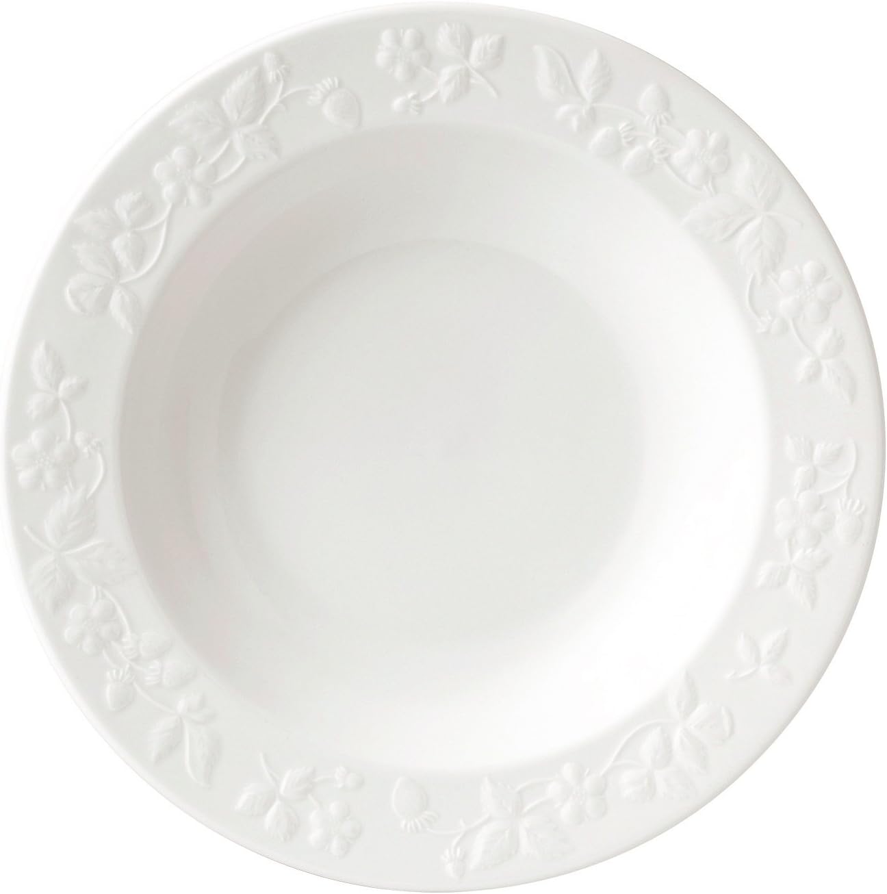 Wedgwood Wild Strawberry White Rim Soup Bowl