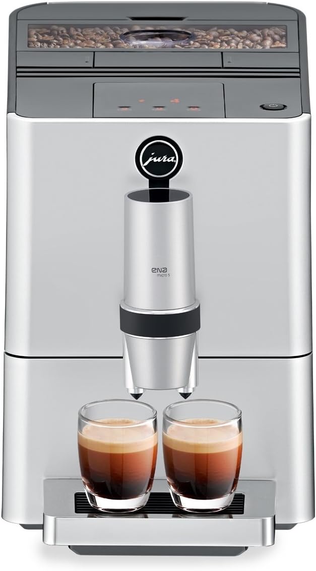 Jura ENA Micro 5 Automatic Coffee Machine, 1, Silver