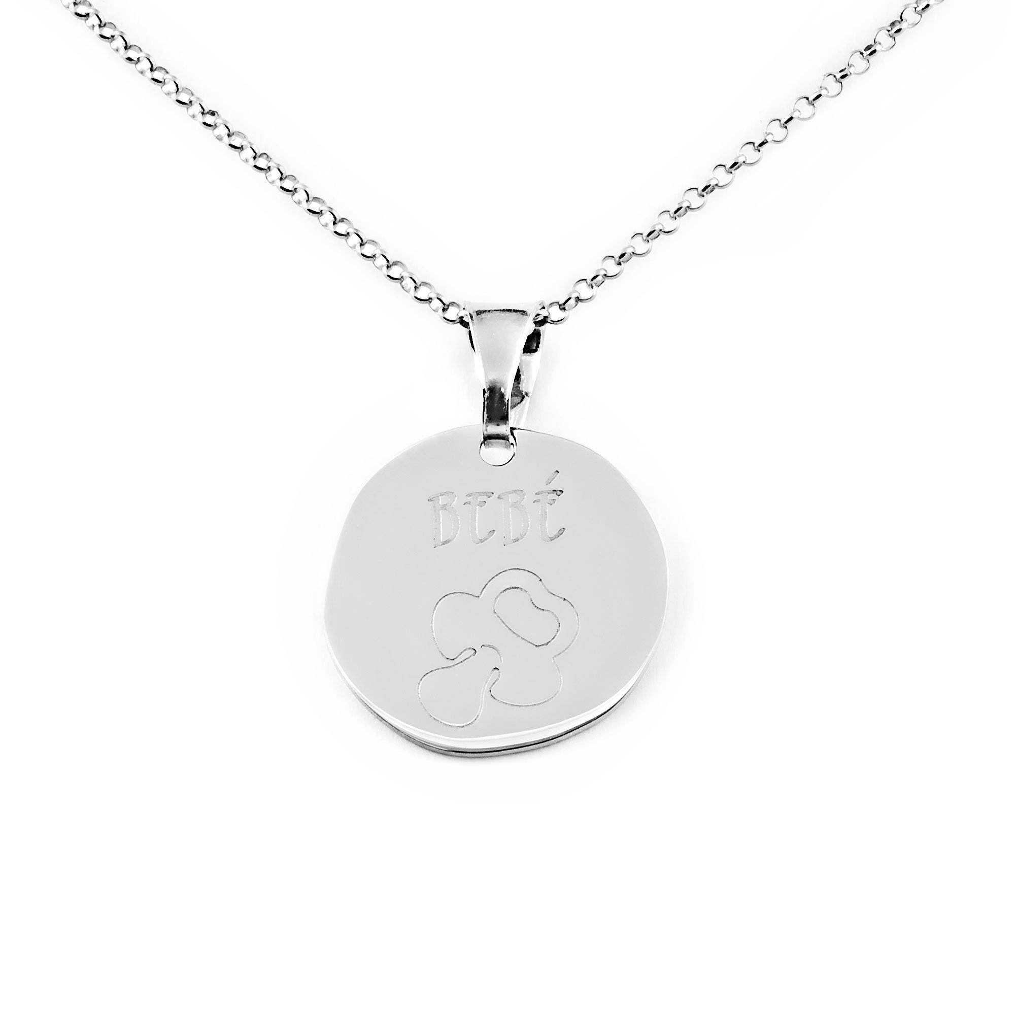 Monde Petit Ciondolo ciuccio bambino in argento 925 millesimi - Scatola Regalo