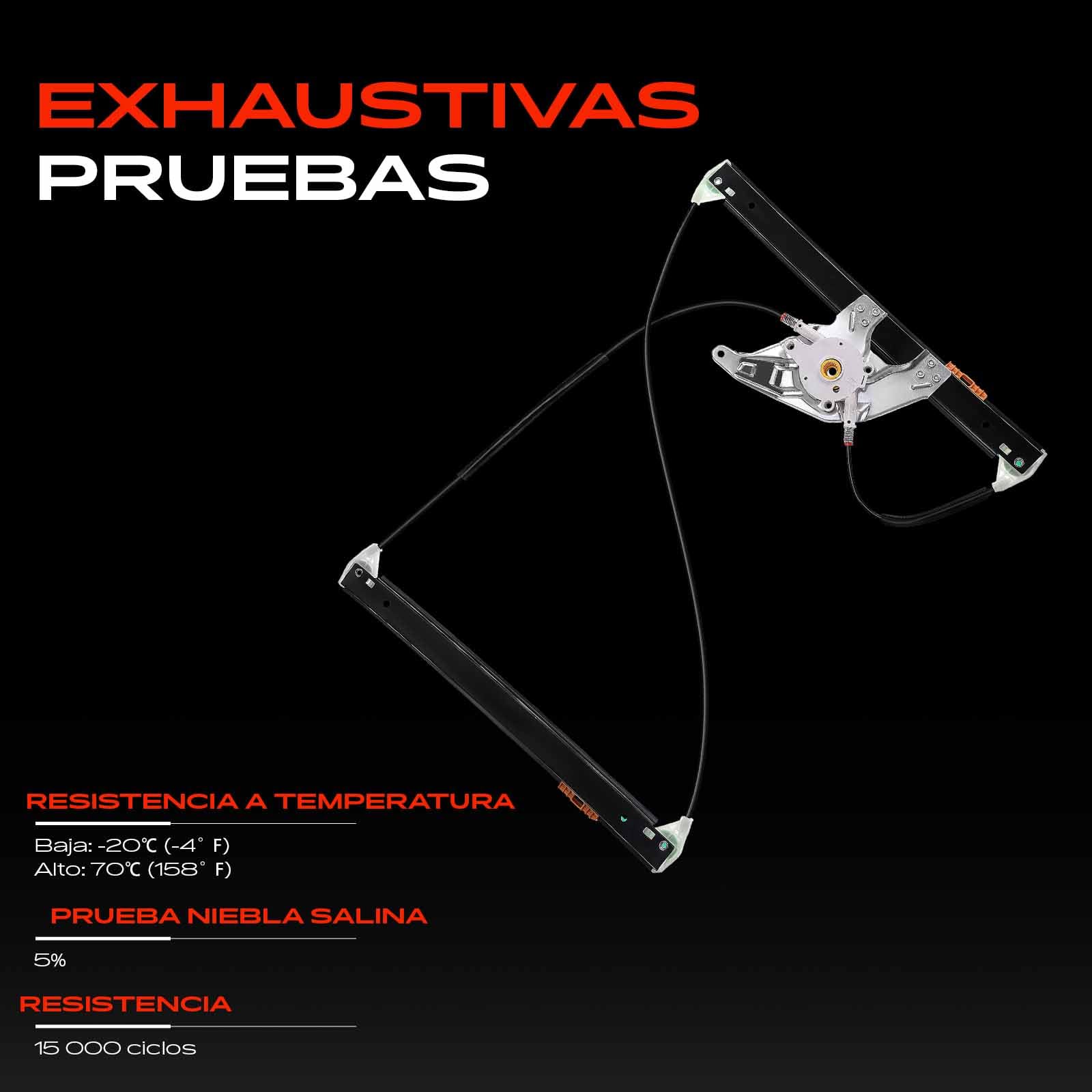 Frankberg Elevalunas Mecanismo elevalunas Eléctrico sin Motor Delantero izquierdo Sin placa 4/5-Puerta Compatible con A6 4B C5 A6 Avant 4B C5 Replace# 4B0837461C