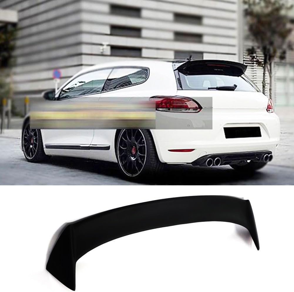 Gloss Black Rear Roof Spoiler Fits for Volkswage VW Scirocco Base Hatchback Pre-Facelift 2008-2014 Fiberglass Roof Window Top Wing Lip Factory Outlet