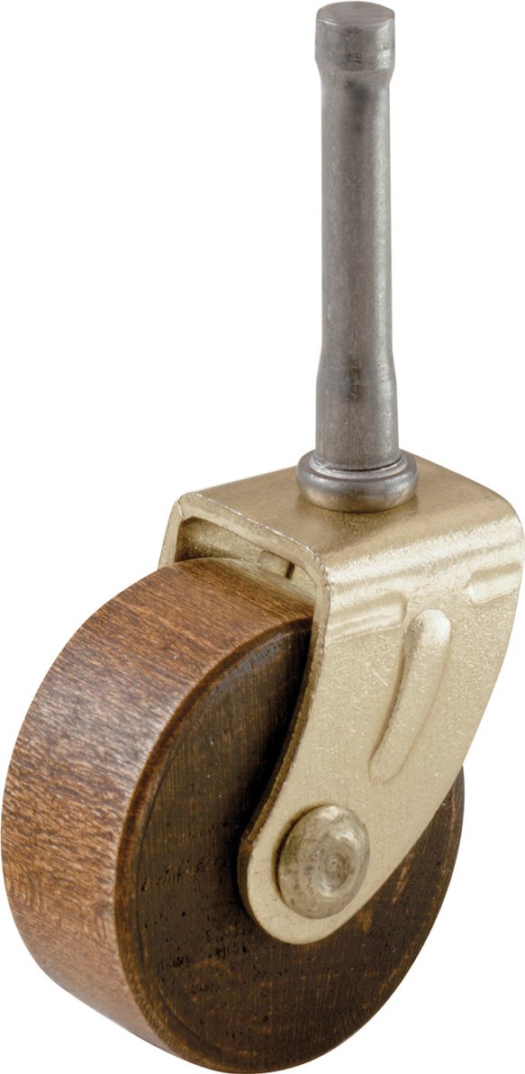 Shepherd Hardware 9051 1-5/8-Inch Designer Stem Casters, Wood Wheel, 5/16-Inch Stem Diameter, 2-Pack