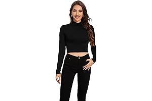 Womens Cropped Black Turtleneck: The Perfect Base Layer