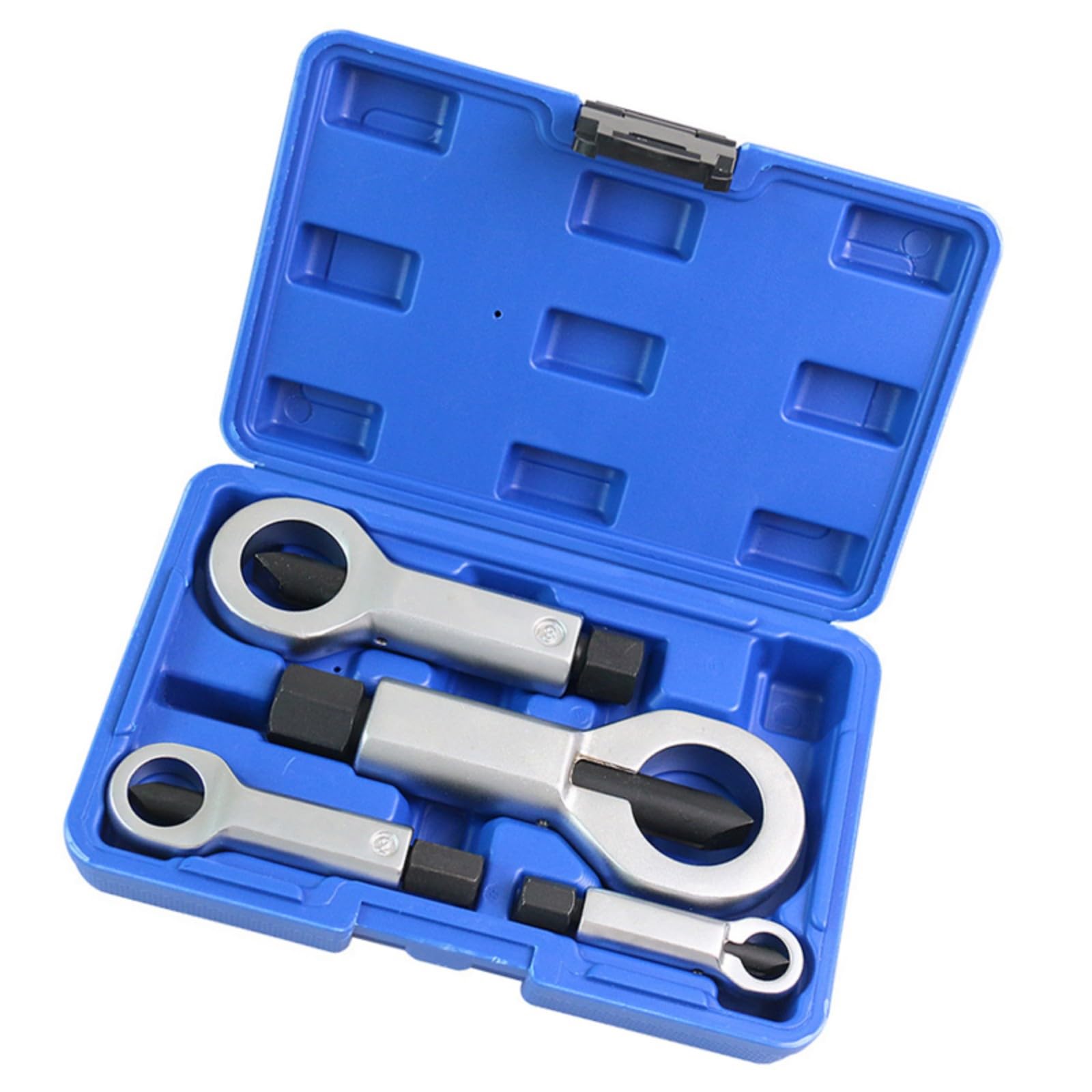 Tfaoys Professional Nut Splitter Set Of 4 Pieces With Heat Treated Steel Construction For Rusted Bolt Removal In Workshops Steel Nut Breaker