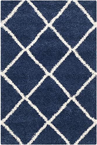 Image of Handwoven Microfibre 3D Rug for Living Room (Navy Blue, 10 X 12 Feet, Microfibre)